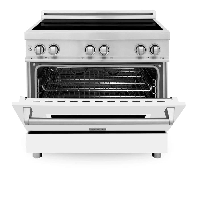 ZLINE 36" Induction Range in DuraSnow Stainless Steel RAIND - WM - 36 - Farmhouse Kitchen and Bath