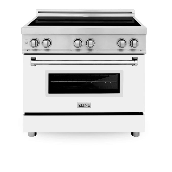 ZLINE 36" Induction Range in DuraSnow Stainless Steel RAIND - WM - 36 - Farmhouse Kitchen and Bath