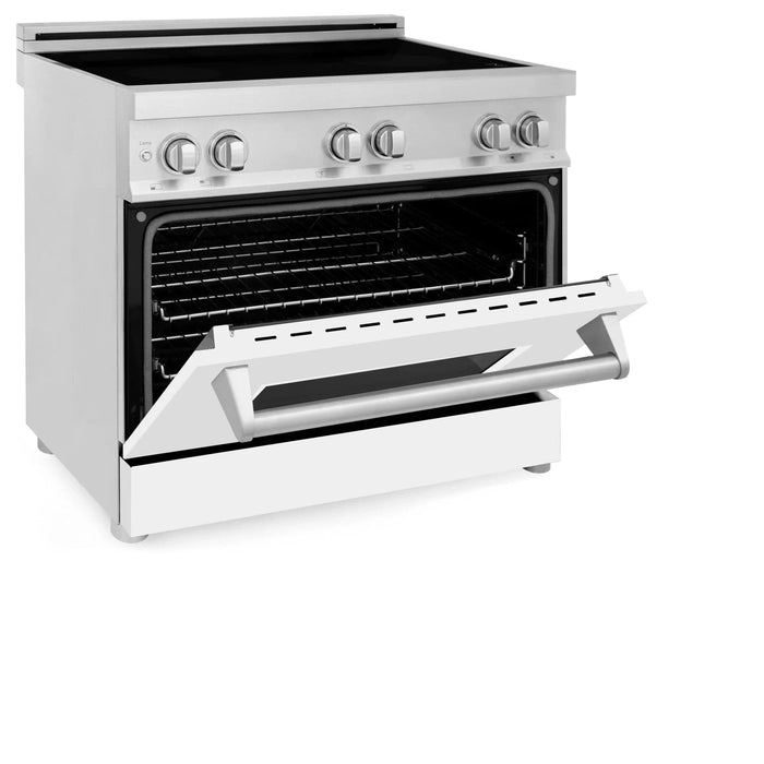 ZLINE 36" Induction Range in DuraSnow Stainless Steel RAIND - WM - 36 - Farmhouse Kitchen and Bath