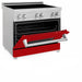 ZLINE 36" Induction Range in DuraSnow with a 4 Element Stove and Electric Oven RAINDS - RG - 36 - Farmhouse Kitchen and Bath