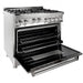 ZLINE 36' Professional Gas on Gas Range in Stainless Steel, RG36 - Farmhouse Kitchen and Bath