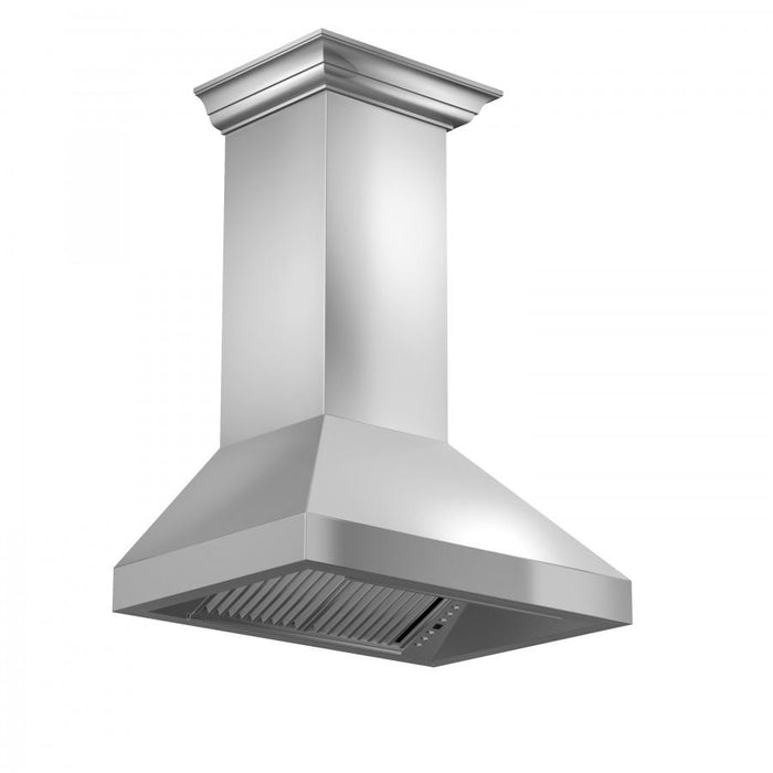 ZLINE 36" Professional Wall Range Hood, Stainless Steel, 597CRN - 36 - Farmhouse Kitchen and Bath