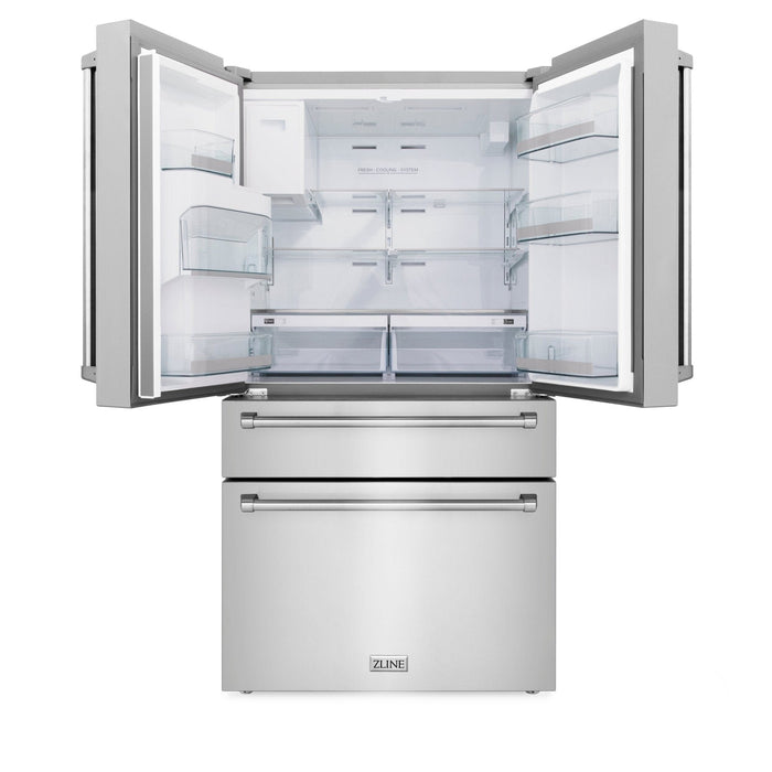 ZLINE 36" Refrigerator, Water, Ice Dispenser, Fingerprint Resistant, RFM - W - 36 - Farmhouse Kitchen and Bath
