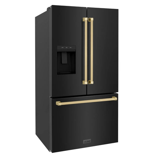 ZLINE 36" Refrigerator, Water, Ice Dispenser, Fingerprint Resistant, RSMZ - W - 36 - BS - CB - Farmhouse Kitchen and Bath