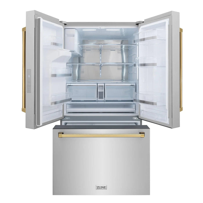 ZLINE 36" Refrigerator, Water, Ice Dispenser, Fingerprint Resistant, RSMZ - W - 36 - CB - Farmhouse Kitchen and Bath