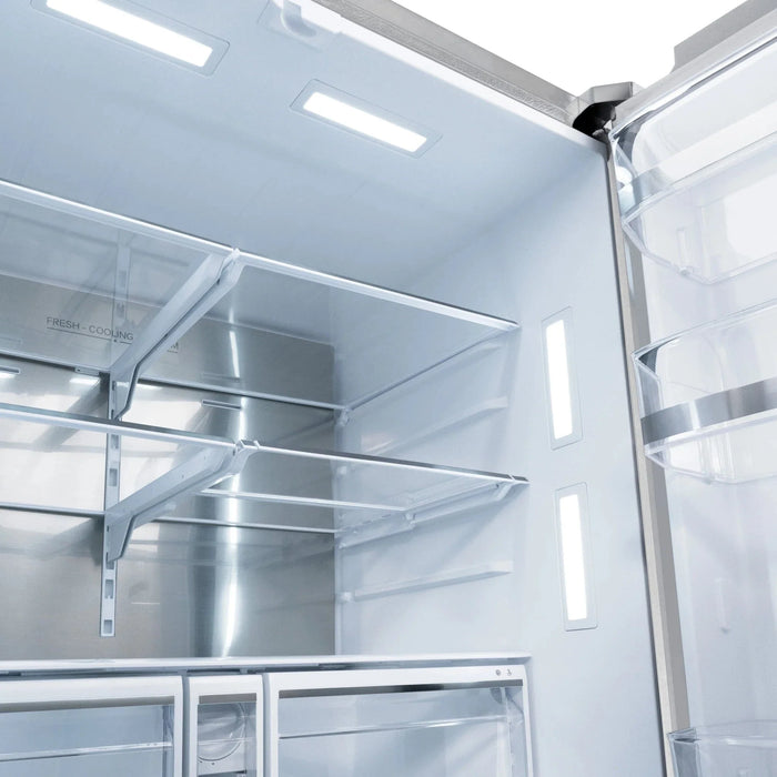 ZLINE 36" Refrigerator, Water, Ice Dispenser, Fingerprint Resistant, RSMZ - W - 36 - CB - Farmhouse Kitchen and Bath