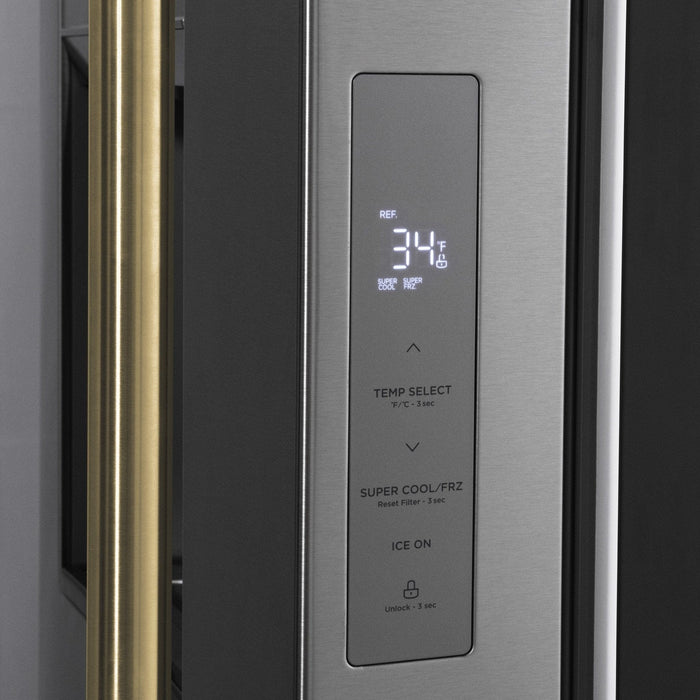 ZLINE 36" Refrigerator, Water, Ice Dispenser, Fingerprint Resistant, RSMZ - W - 36 - CB - Farmhouse Kitchen and Bath