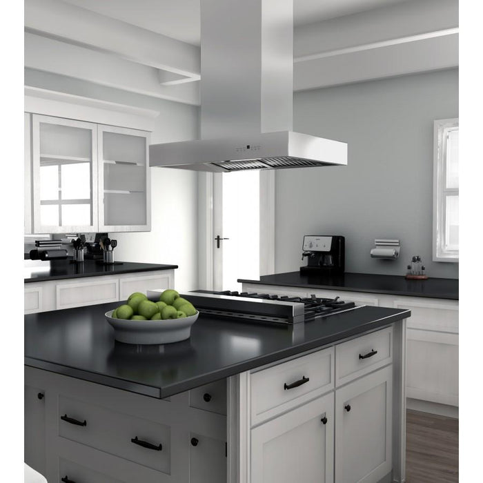 ZLINE 36" Remote Dual Blower Stainless Island Range Hood, KECOMi - RD - 36 - Farmhouse Kitchen and Bath