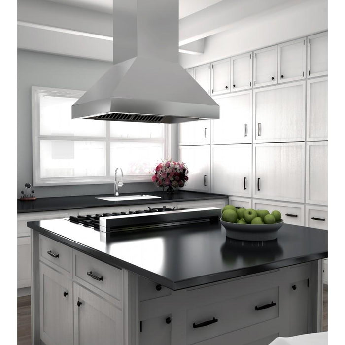 ZLINE 36" Stainless Steel Island Range Hood, 597i - 36 - Farmhouse Kitchen and Bath