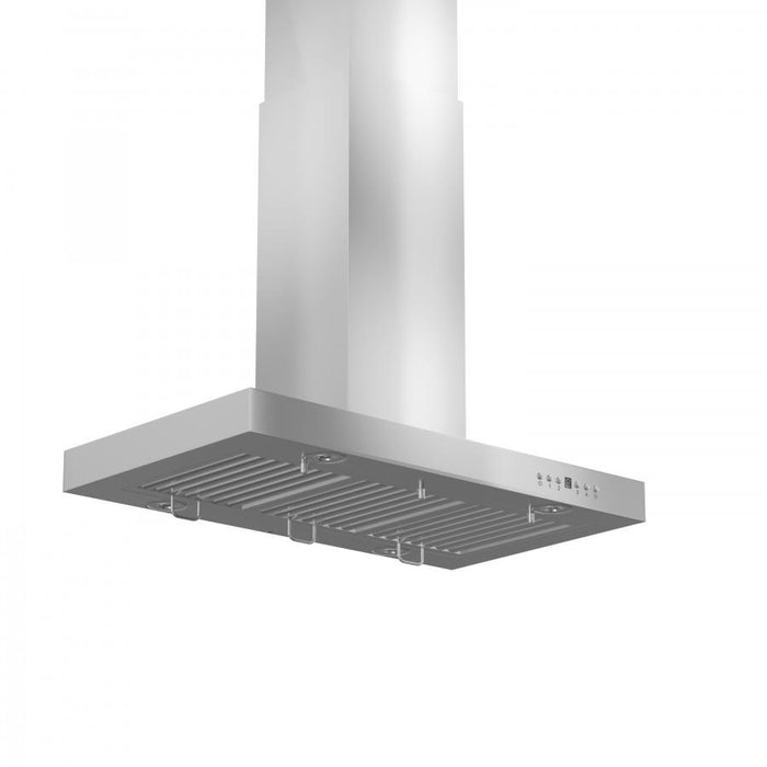 ZLINE 36" Stainless Steel Island Range Hood, KE2i - 36 - Farmhouse Kitchen and Bath