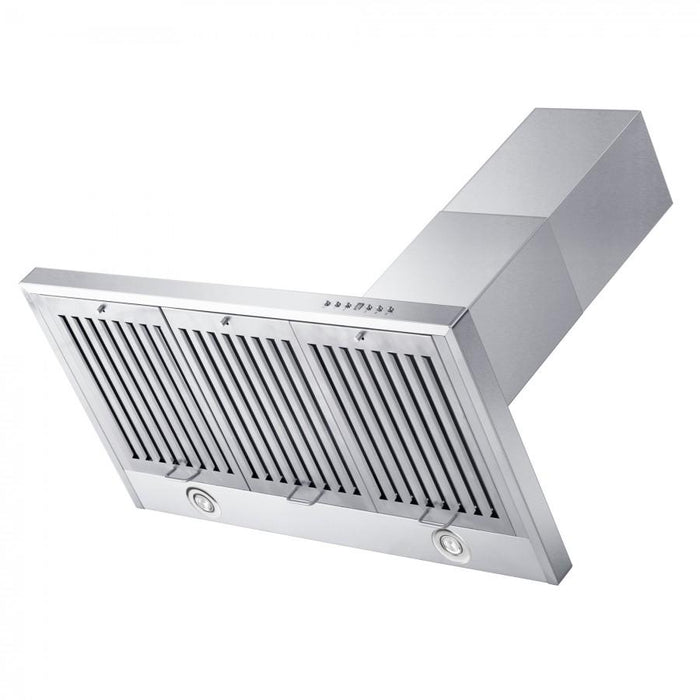 ZLINE 36" Stainless Steel Wall Range Hood, Crown Molding, KBCRN - 36 - Farmhouse Kitchen and Bath
