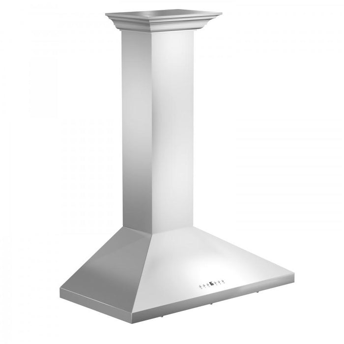 ZLINE 36" Stainless Steel Wall Range Hood, Crown Molding, KL2CRN - 36 - Farmhouse Kitchen and Bath