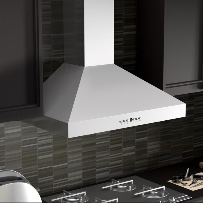 ZLINE 36" Stainless Steel Wall Range Hood, Crown Molding, KL3CRN - 36 - Farmhouse Kitchen and Bath