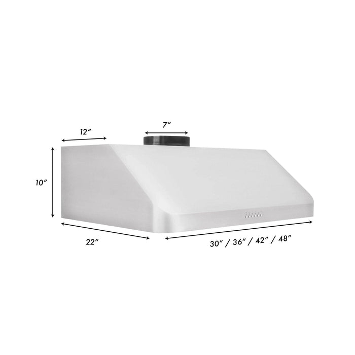 ZLINE 36" Under Cabinet Stainless Steel Range Hood 623 - 36 - Farmhouse Kitchen and Bath