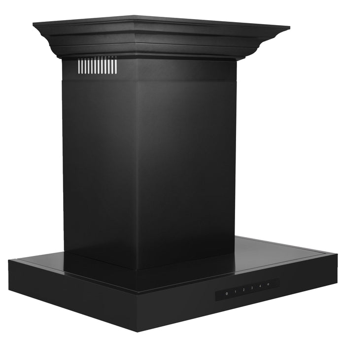 ZLINE 36" Wall Mount Range Hood, Black Stainless Steel, BSKENCRN - 36 - Farmhouse Kitchen and Bath