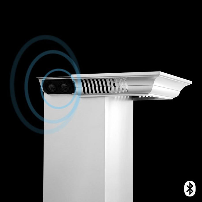 ZLINE 36" Wall Range Hood, Built - in CrownSound® Bluetooth Speakers, KL3CRN - BT - 36 - Farmhouse Kitchen and Bath