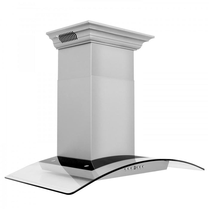 ZLINE 36" Wall Range Hood, Built - in CrownSound® Bluetooth Speakers, KZCRN - BT - 36 - Farmhouse Kitchen and Bath