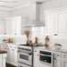ZLINE 36" Wall Range Hood, Stainless, CrownSound Speakers, KF1CRN - BT - 36 - Farmhouse Kitchen and Bath