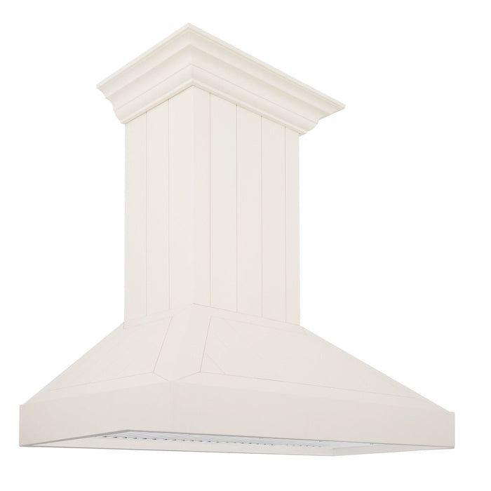 ZLINE 36" Wooden Wall Mount Range Hood in Cottage White, KPTT - 36 - Farmhouse Kitchen and Bath