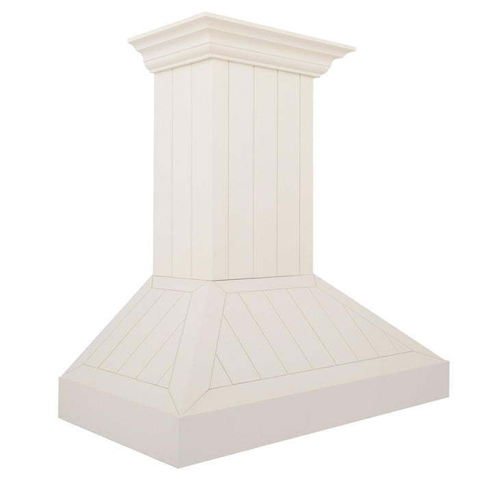 ZLINE 36" Wooden Wall Mount Range Hood in Cottage White, KPTT - 36 - Farmhouse Kitchen and Bath