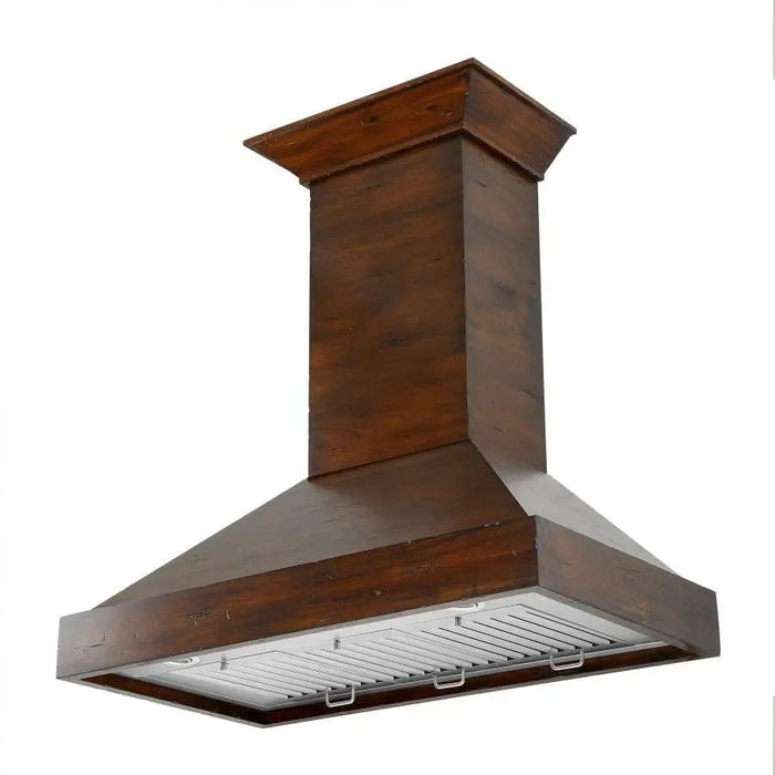 ZLINE 36" Wooden Wall Range Hood in Walnut, KBRR - 36 - Farmhouse Kitchen and Bath