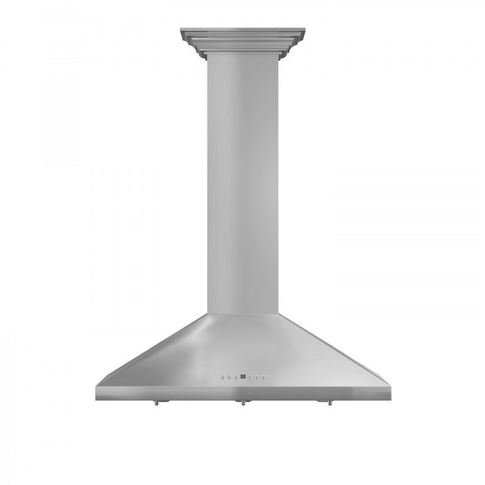 ZLINE 42" Stainless Steel Wall Range Hood, Crown Molding, KL2CRN - 42 - Farmhouse Kitchen and Bath