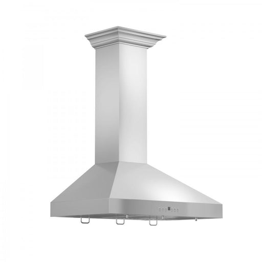 ZLINE 42" Stainless Steel Wall Range Hood, Crown Molding, KL3CRN - 42 - Farmhouse Kitchen and Bath