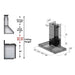 ZLINE 42" Stainless Wall Range Hood with Crown Molding, KECRN - 42 - Farmhouse Kitchen and Bath