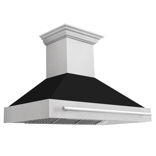 ZLINE 48" Autograph DuraSnow Black Matt Wall Range Hood 8654SNX - BLM - 48 - Farmhouse Kitchen and Bath