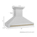 ZLINE 48" Autograph DuraSnow Stainless Steel Hood 8654SNZ - 48 - G - Farmhouse Kitchen and Bath