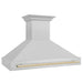 ZLINE 48" Autograph DuraSnow Stainless Steel Hood 8654SNZ - 48 - G - Farmhouse Kitchen and Bath