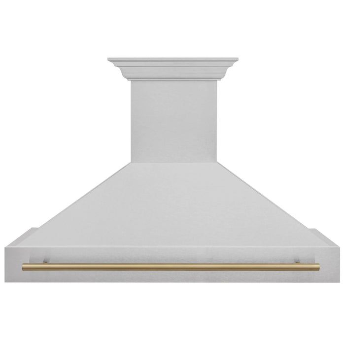 ZLINE 48" Autograph DuraSnow Stainless Steel Hood 8654SNZ - 48 - G - Farmhouse Kitchen and Bath