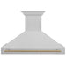 ZLINE 48" Autograph DuraSnow Stainless Steel Hood 8654SNZ - 48 - G - Farmhouse Kitchen and Bath