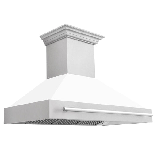 ZLINE 48" Autograph DuraSnow White Stainless Wall Range Hood 8654SNX - WM - 48 - Farmhouse Kitchen and Bath