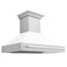 ZLINE 48" Autograph DuraSnow White Stainless Wall Range Hood 8654SNX - WM - 48 - Farmhouse Kitchen and Bath