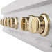 ZLINE 48" Autograph Edition, Rangetop, DuraSnow, Gold Accent, RTSZ - 48 - G - Farmhouse Kitchen and Bath