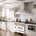 ZLINE 48" Autograph, Range Dual Fuel, DuraSnow, White Door, RASZ - WM - 48 - G - Farmhouse Kitchen and Bath