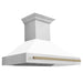 ZLINE 48" Autograph Stainless Wall Range Hood, 8654STZ - WM48 - CB - Farmhouse Kitchen and Bath