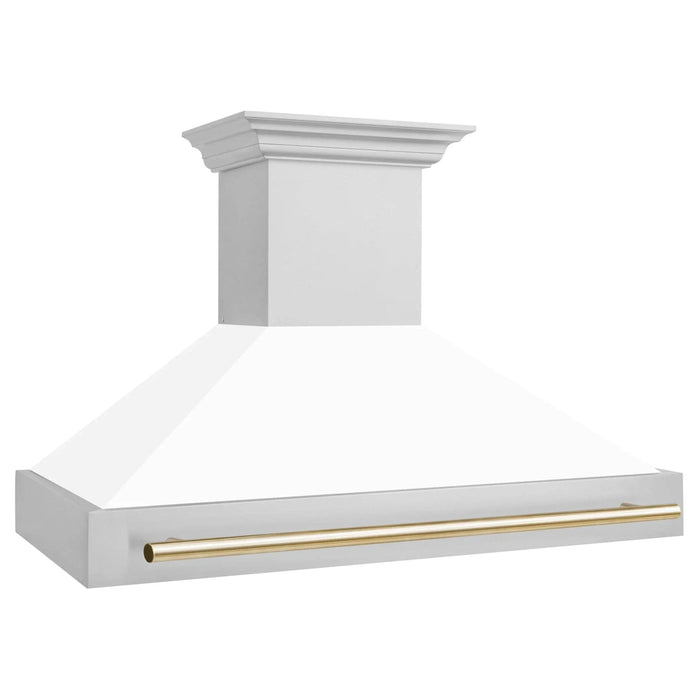 ZLINE 48" Autograph Stainless Wall Range Hood, 8654STZ - WM48 - G - Farmhouse Kitchen and Bath