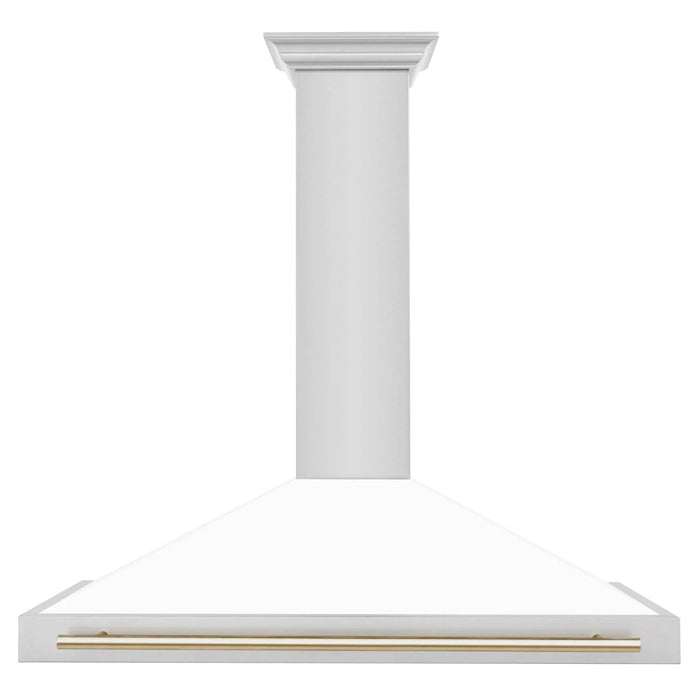 ZLINE 48" Autograph Stainless Wall Range Hood KB4STZ - WM48 - MB - Farmhouse Kitchen and Bath