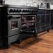 ZLINE 48" Black Stainless, Gas Burner, Electric Oven Range, RAB - 48 - Farmhouse Kitchen and Bath