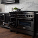 ZLINE 48" Black Stainless, Gas Burner, Electric Oven Range, RAB - 48 - Farmhouse Kitchen and Bath