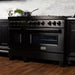 ZLINE 48" Black Stainless, Gas Burner, Electric Oven Range, RAB - 48 - Farmhouse Kitchen and Bath