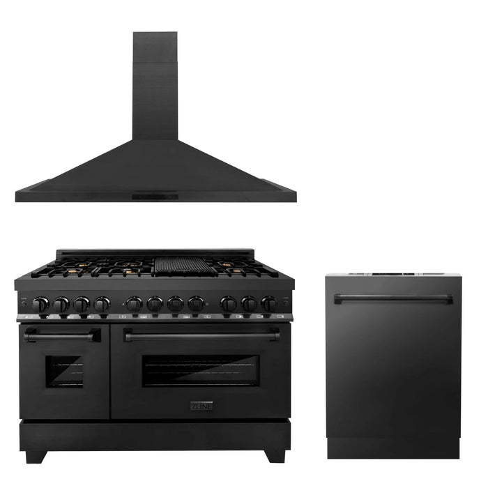 ZLINE 48" Bundled Stainless DualRange RangeHood Dishwasher 3KP - RABRH48 - DW - Farmhouse Kitchen and Bath