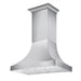 ZLINE 48" Designer Snow Stainless Finish Wall Range Hood, 8632S - 48 - Farmhouse Kitchen and Bath