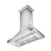 ZLINE 48" Designer Snow Stainless Finish Wall Range Hood, 8632S - 48 - Farmhouse Kitchen and Bath