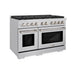 ZLINE 48 in. 8 Burner Double Oven Gas Range, Stainless Steel, SGR48 - Farmhouse Kitchen and Bath