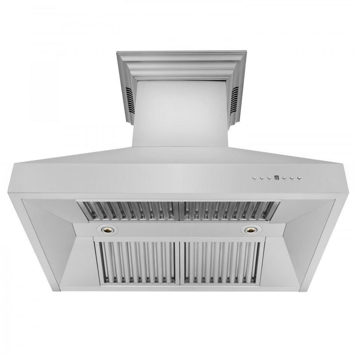 ZLINE 48" Professional Wall Range Hood, Built - in CrownSound® Bluetooth Speakers, 667CRN - BT - 48 - Farmhouse Kitchen and Bath
