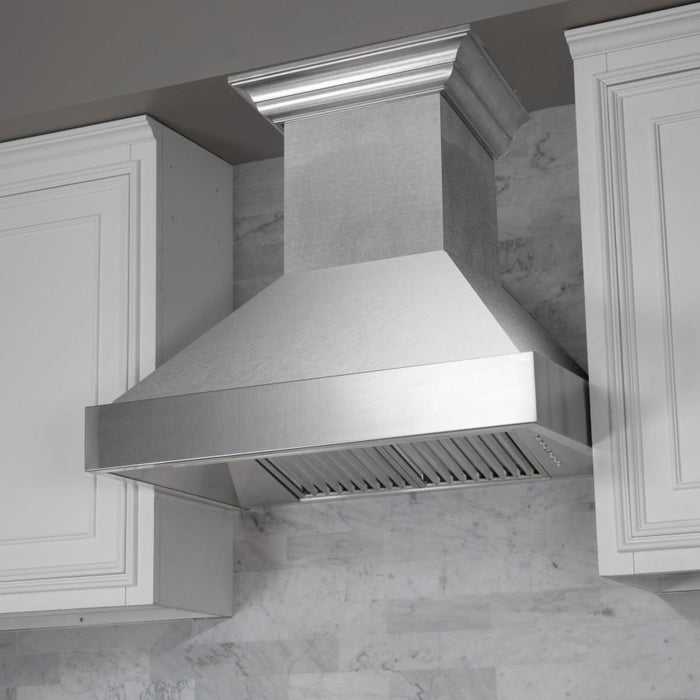 ZLINE 48" Snow Finish Range Hood with Snow Finish Shell, 8654SN - 48 - Farmhouse Kitchen and Bath