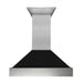 ZLINE 48" Snow Finish Wall Range Hood, Black Matte Shell, 8654BLM - 48 - Farmhouse Kitchen and Bath